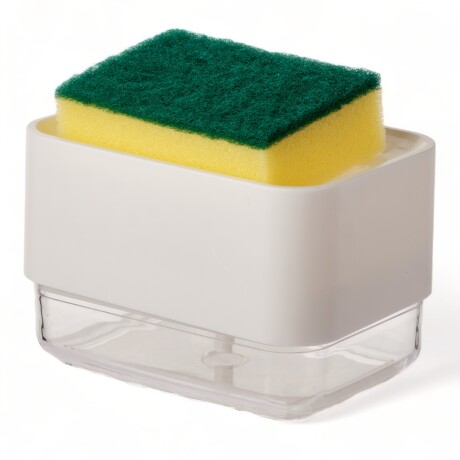 Dispensador Detergente, Jabón Líquido. Para Esponja Blanco
