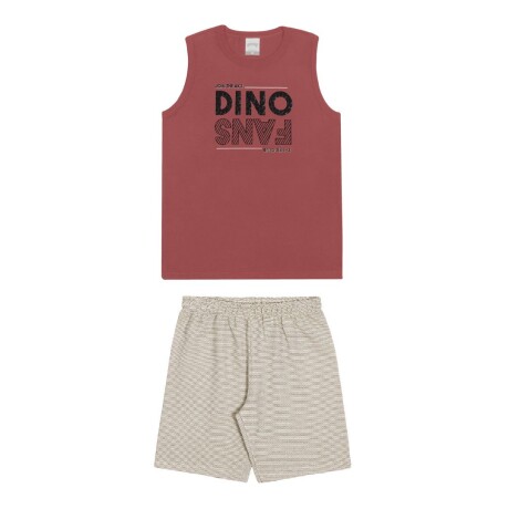 Conjunto Dino Fans Rojo