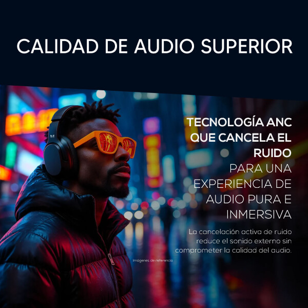 Auricular Monster Xkh01 Mkii Bluetooth Con Anc AURICULAR MONSTER XKH01 BLUETOOTH NEGRO