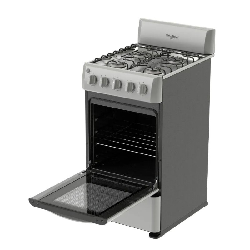 ESTUFA AL PISO WHIRLPOOL, 20",4 QUEMADORES DE ALUMINIO, A GAS 001