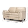 Sillón 100% Cuero - 2 Cuerpos - Monza Arena