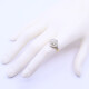 Anillo oro 18k estilo antiguo platino y brillantes. Anillo oro 18k estilo antiguo platino y brillantes.