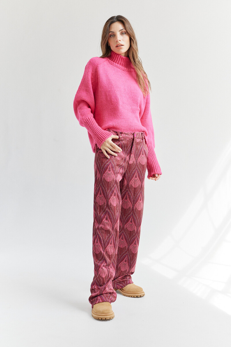 Pantalon Abstracto Rosa