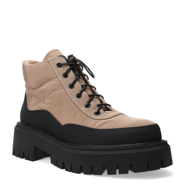 Botas de Mujer Miss Carol NANTU acordonada Beige