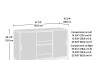 Rack para tv 50" Puertas Corredizas - Sauder - Linea Tremont Row Rack para tv 50" Puertas Corredizas - Sauder - Linea Tremont Row
