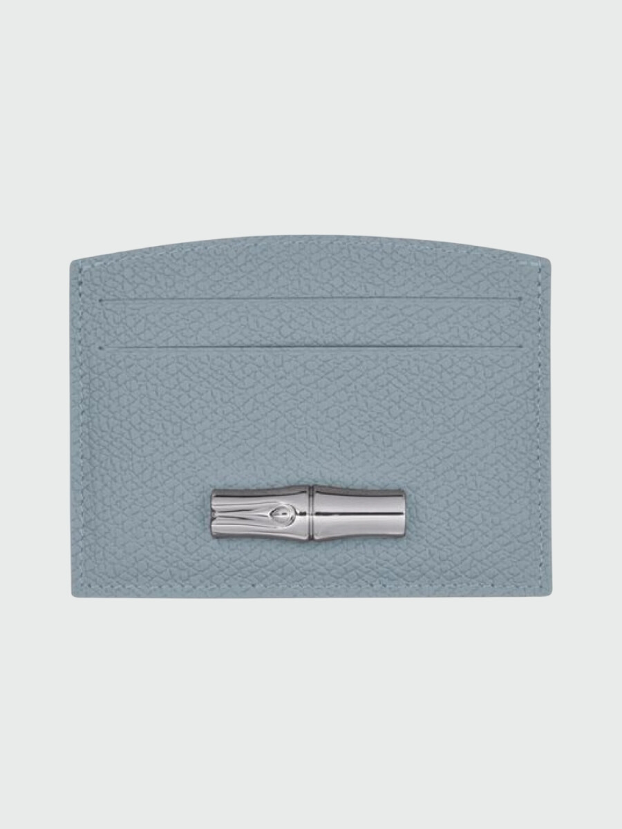 Longchamp -Tarjetero de cuero, Roseau 