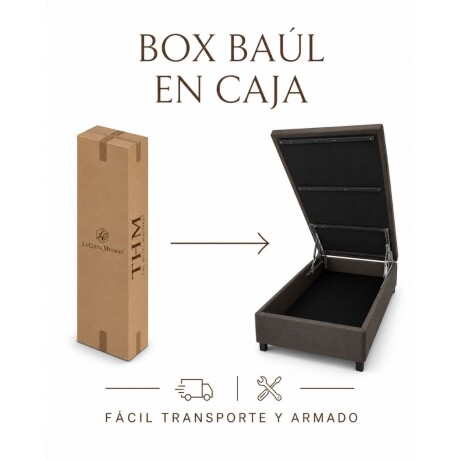 Sommier Baúl 1 plaza HAMPTONS Smartbox Palladium 90X190 Negro