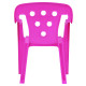 Silla infantil con apoya brazos ROSA