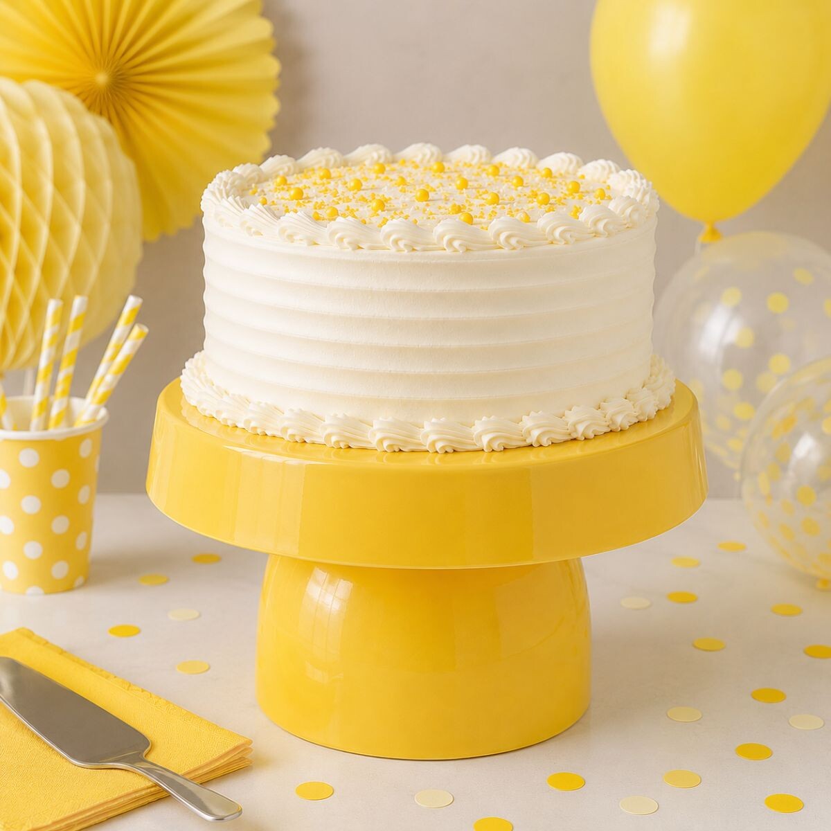 Soporte de Torta 23cm x17cm - Amarillo 