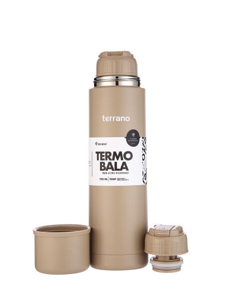 Termo Bala 750ML Metalizado Arena