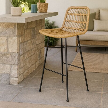 BANQUETA DE EXTERIOR NUDA Natural