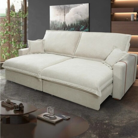 Sofa 3 Cuerpos Nairobi Retractil Beige Sofa 3 Cuerpos Nairobi Retractil Beige