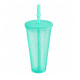 Vaso con Tapa y Sorbito 250ml Verde