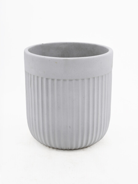 MACETA DECORATIVA CURVA BLANCO