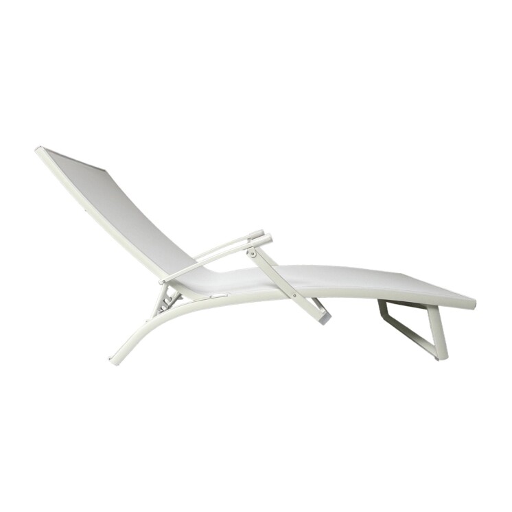 Reposera Aluminio Relaxing pure White Reposera Aluminio Relaxing pure White