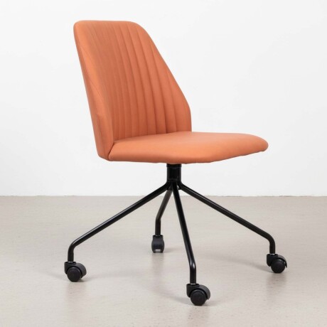 ASIENTO DE OFICINA TELA-Y-METAL NARANJA ERIE S/P