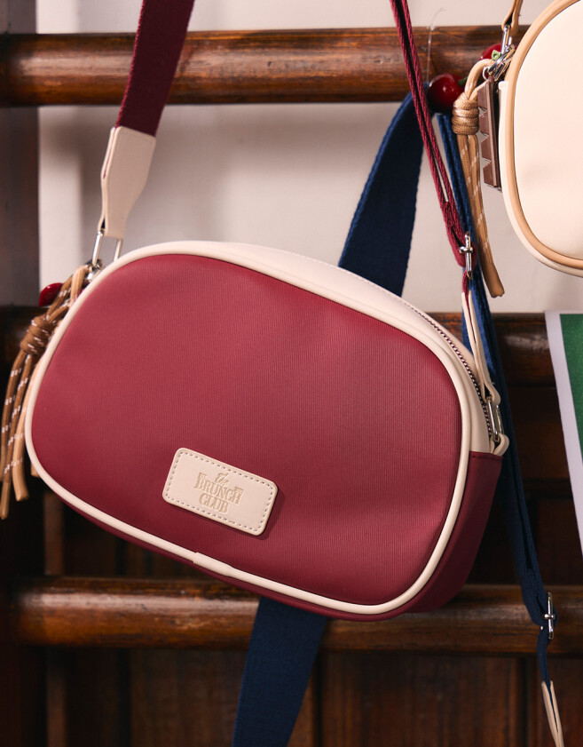 Bandoleras Bandolera Burgundy "campus Club" - Rojo Burdeaux