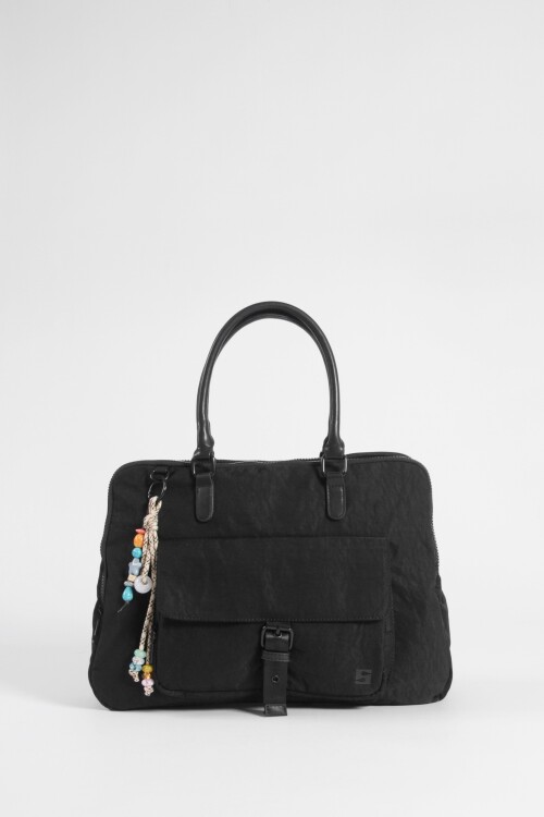 Briefcase con llavero negro