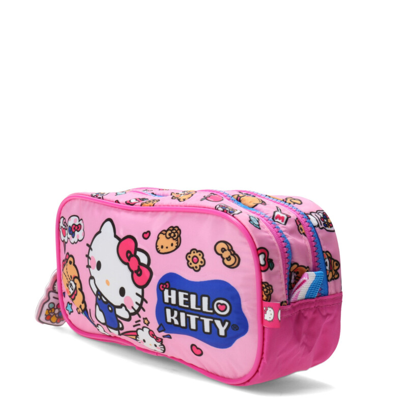 Cartuchera Hello Kitty Doble Cierre Rosado - Fucsia