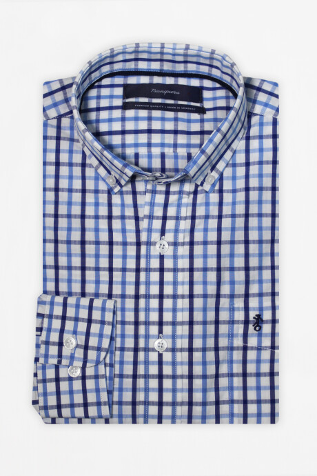 Camisa Premium "La Histórica" Cuadros Azules