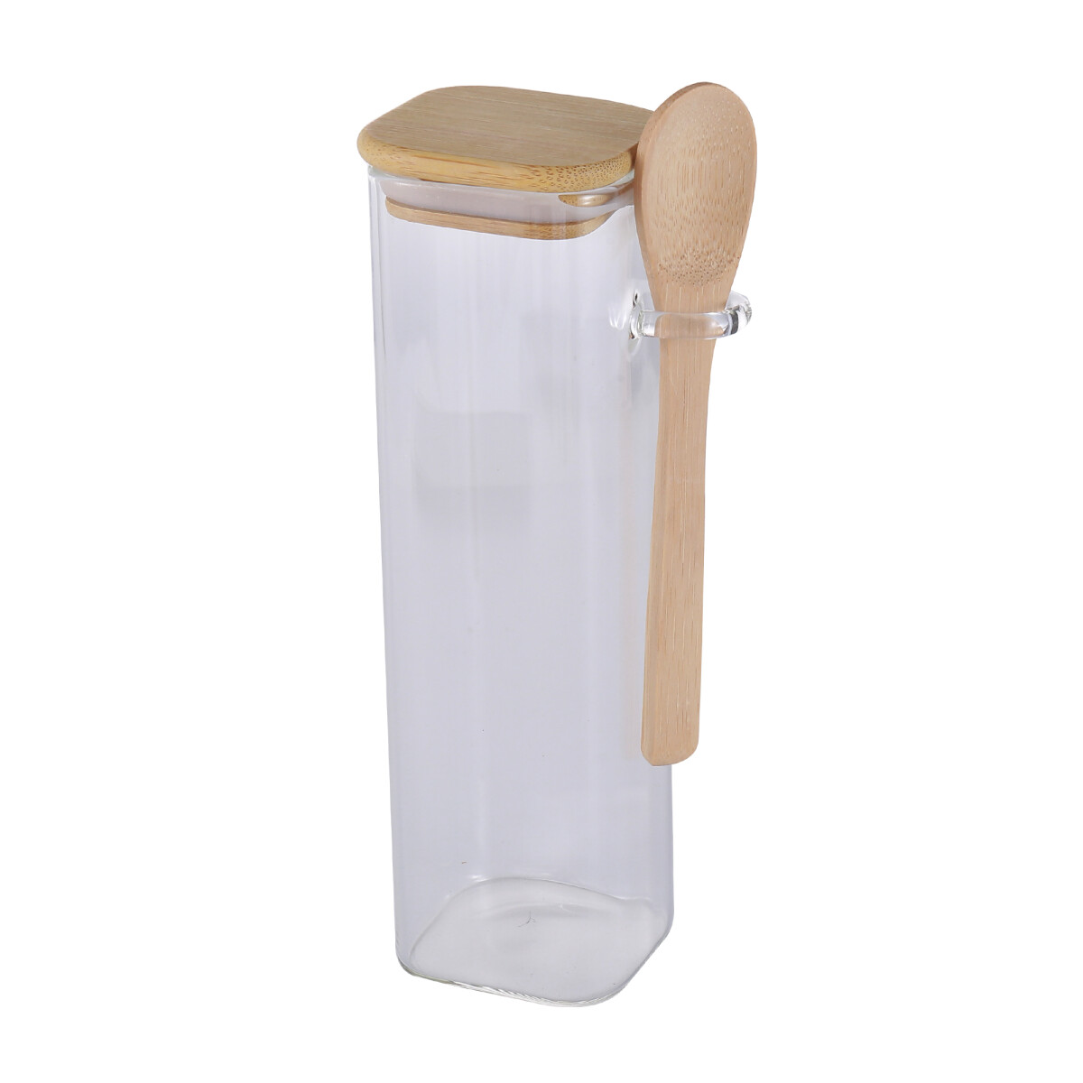 Frasaco vidrio tapa madera 650ml - N/a 