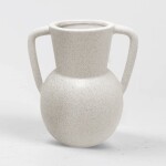 FLORERO CERAMICA 14x11x15CM ANFORA BLANCO FLORERO CERAMICA 14x11x15CM ANFORA BLANCO