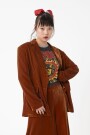 Blazer de fit moderno Marron