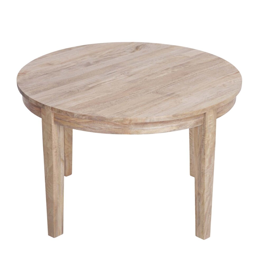 MESA DE COMEDOR MADERA NATURAL-BEIGE MANGO