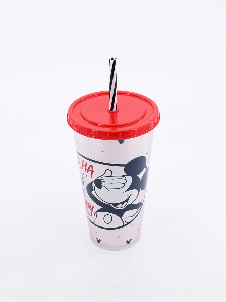 VASO CON SORBITO MICKEY BLANCO