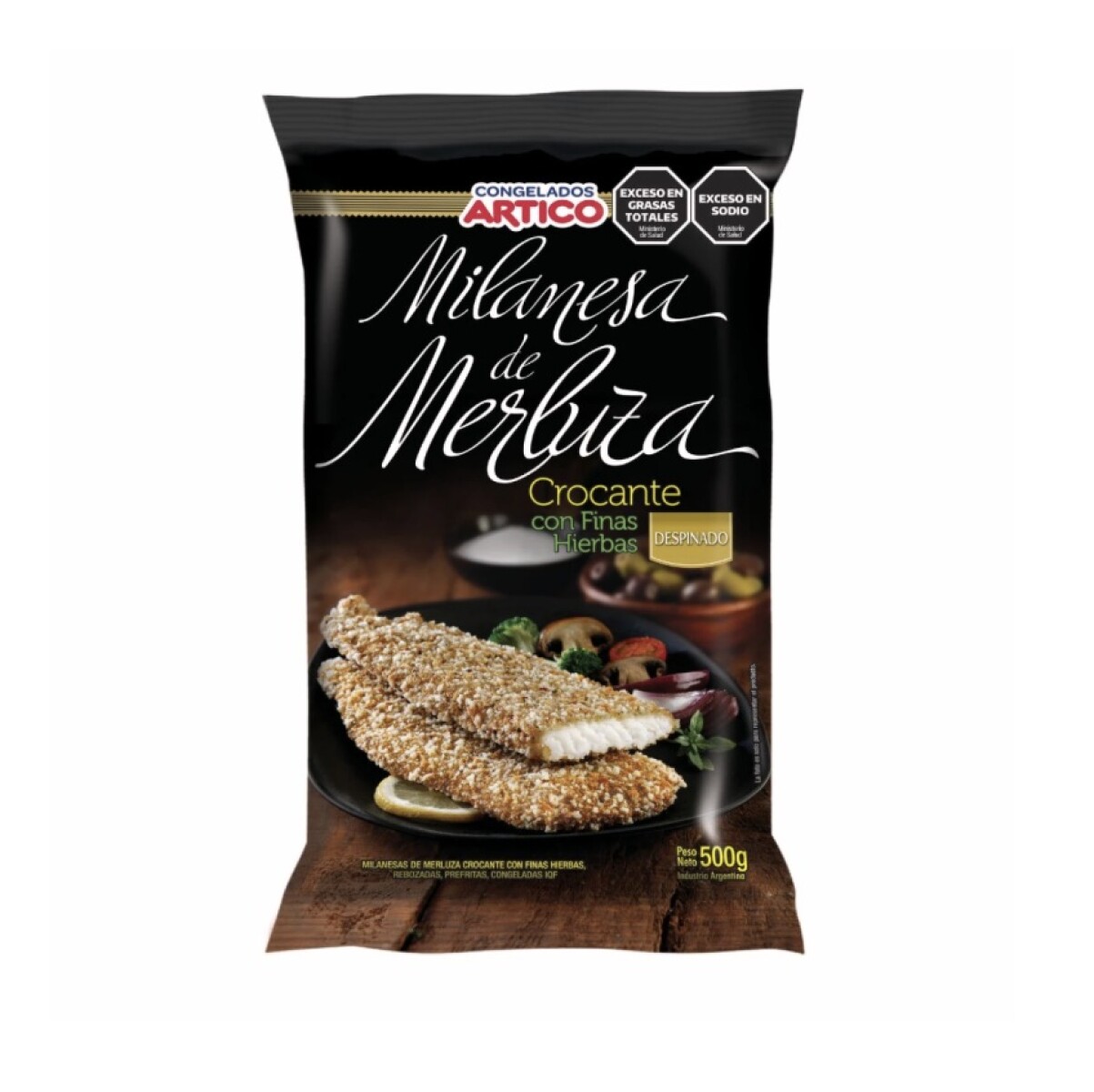 MILANESA MERLUZA FINAS HIERBAS 500G +SOLO PDE O WEB+ 