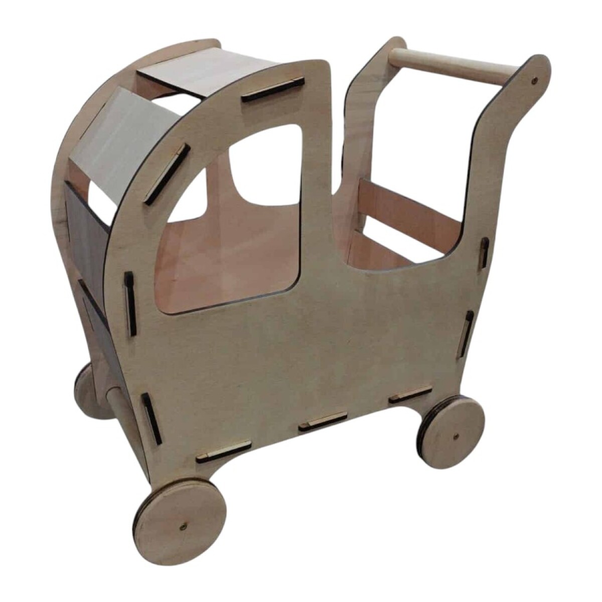 Coche de Muñecas de Madera RustiKids 