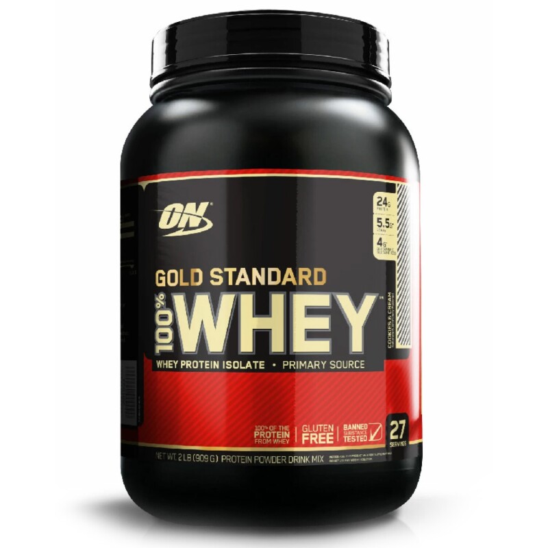 Suplemento Optimum Nutrition Gold Standard Whey 2Lb Cookies & cream