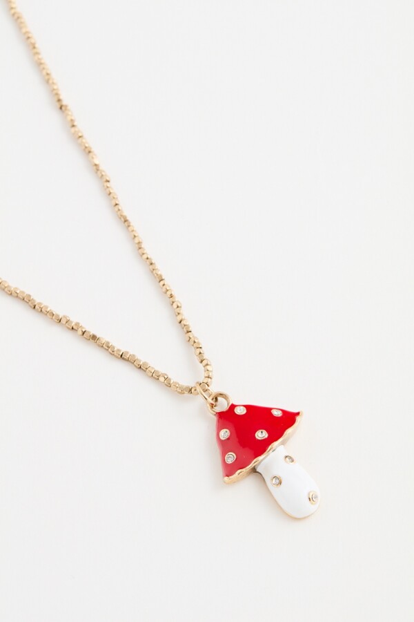 Collar Hongo Shinny Dorado