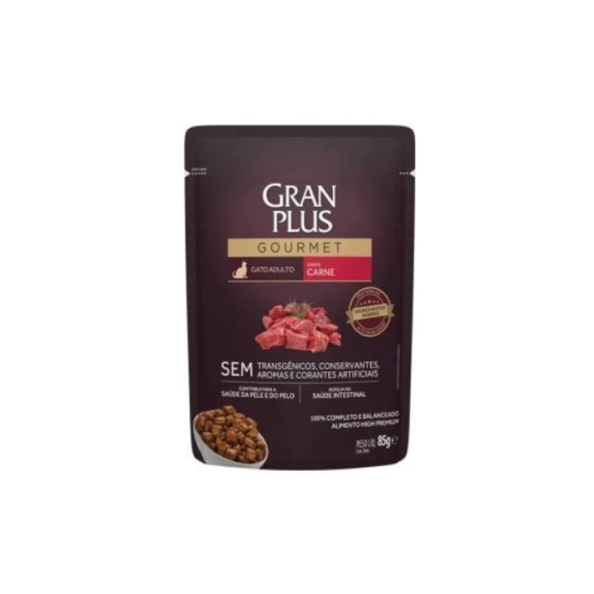 SACHET GRAN PLUS GATO ADULTO 85 GRS CARNE - Sachet Gran Plus Gato Adulto 85 Grs Carne 