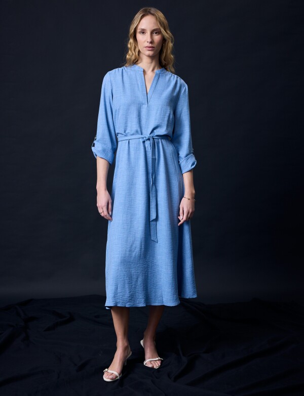 Vestido Maxi CELESTE OSCURO