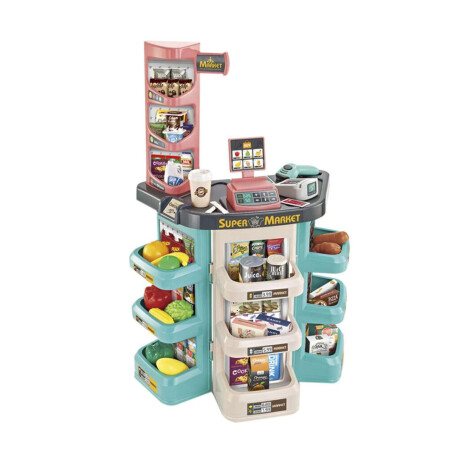 Mini Supermarcado Infantil c/ Caja registradora, Luz, Sonido 47 piezas