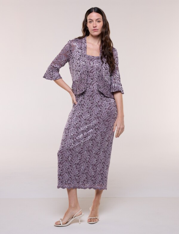 Conjunto Vestido & Chaqueta LAVANDA
