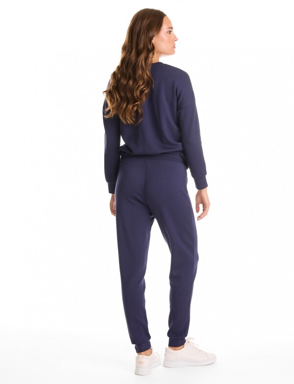 Set 2pcs Buzo C/jogger Modal AZUL