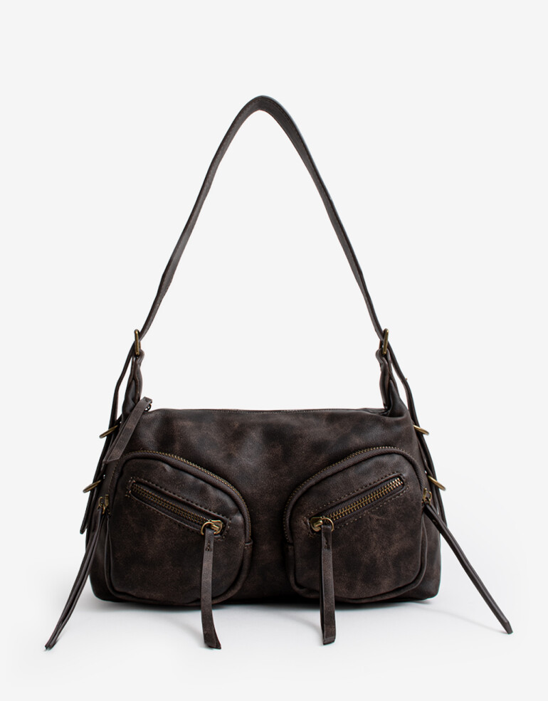 City Cartera City Multipocket Marrón - Marron Medio