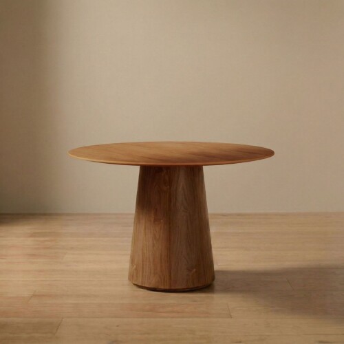 Mesa de Comedor Zara 1.2 Redonda - Línea Manhattan Marrón