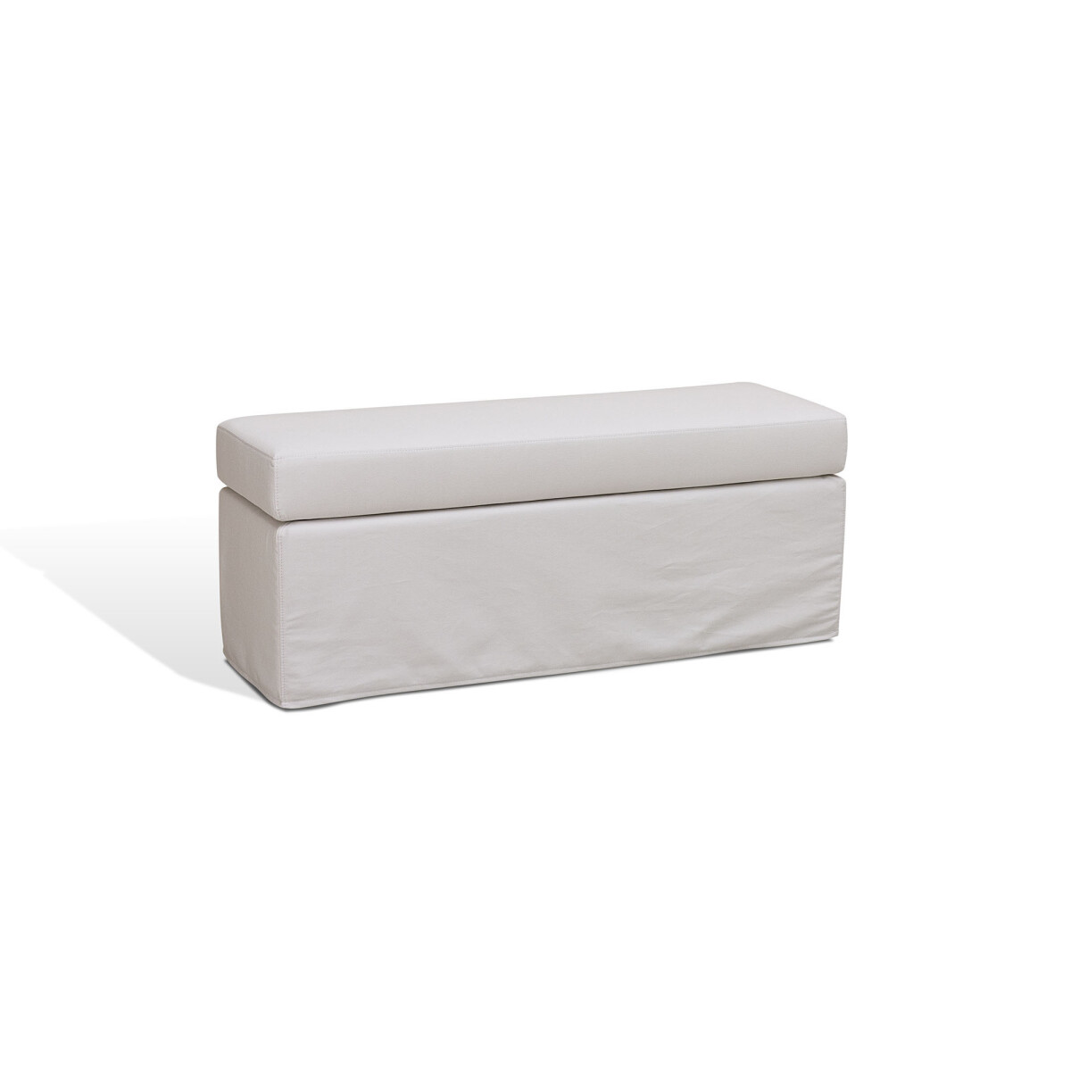 PIE DE CAMA C/ FUNDA - TELA NATURAL-BEIGE MANUEL 