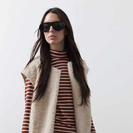 CHALECO MAGLIA Beige