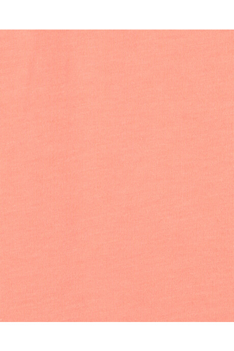 Remera polo de algodón, manga corta, anaranjada Sin color