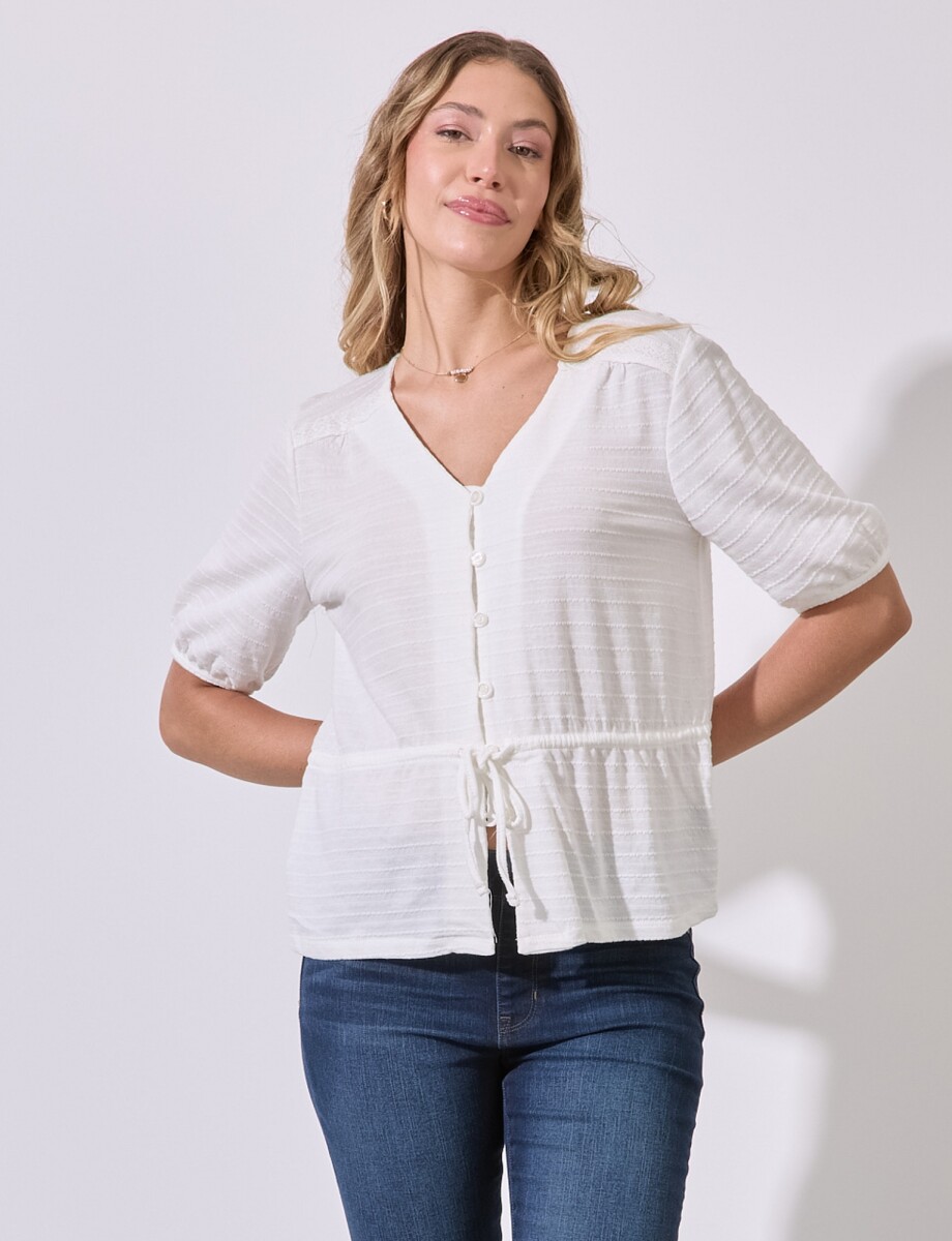 Blusa Algodon - Crudo 