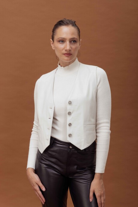 CHALECO MAGNOLIA OFF WHITE -