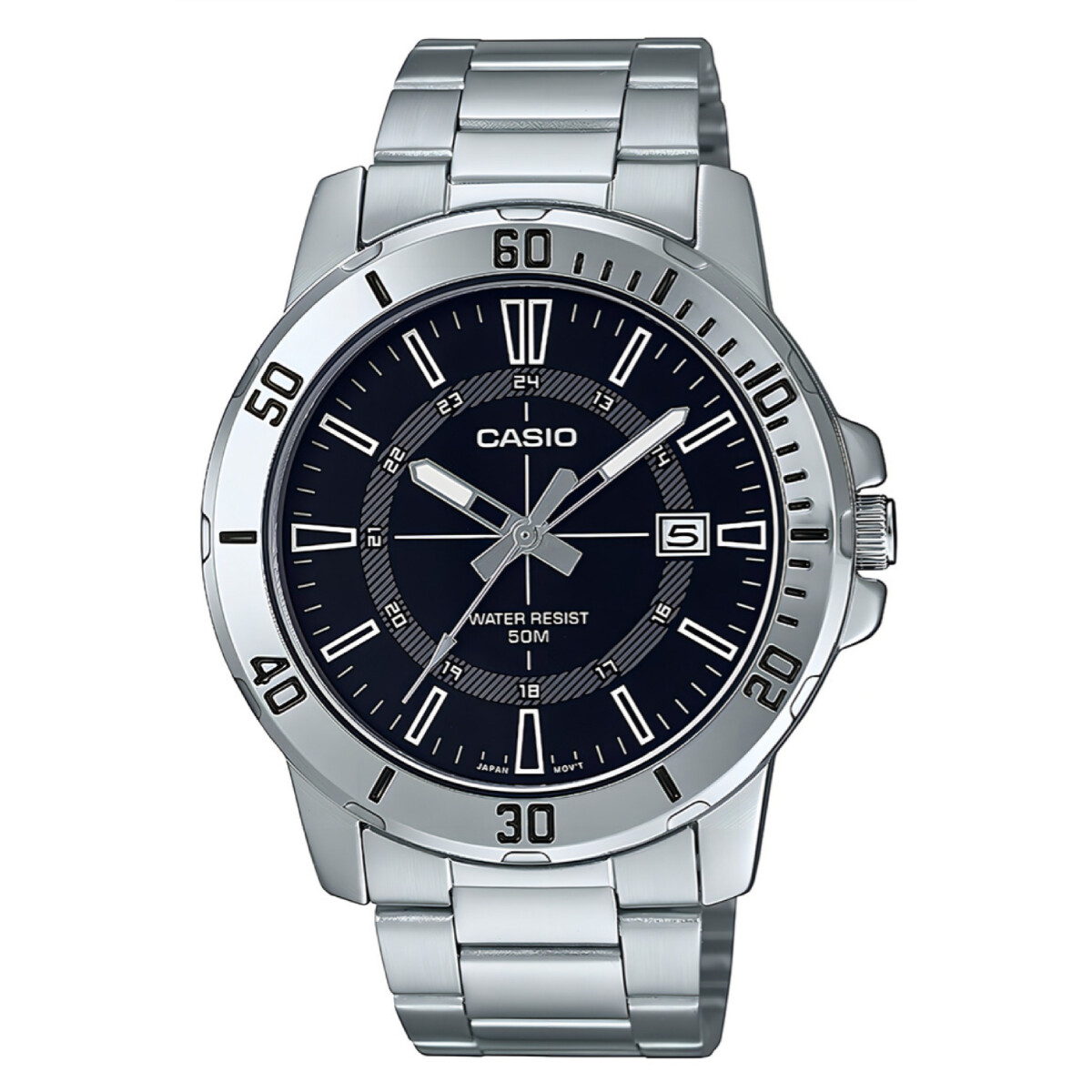 Reloj CASIO MTPVD01D-1CVUDF en Acero Plateado Esfera 45mm 
