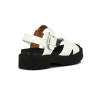 Sandalias Mujer Vizzano Tiras Cruzadas Y Hebilla Blanco-negro