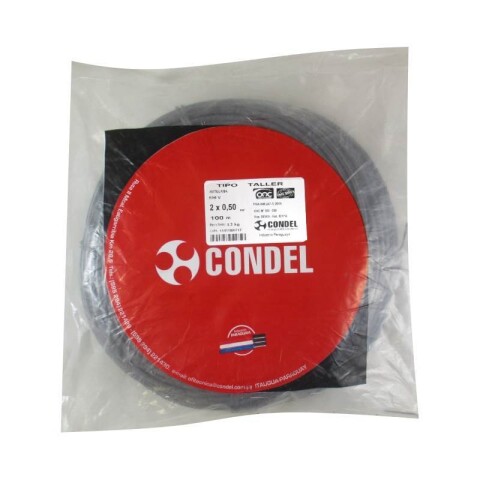 CABLE TIPO TALLER 2X 0,50MM2 CONDEL CABLE TIPO TALLER 2X 0,50MM2 CONDEL