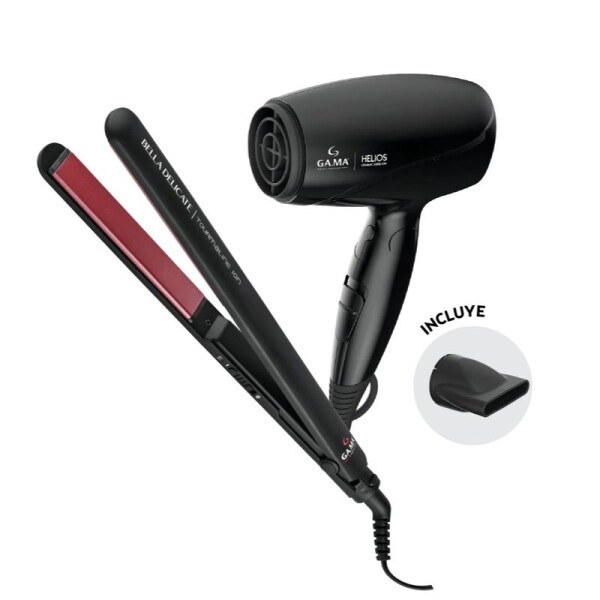 COMBO GA.MA PLANCHITA BELLA DELICATE + SECADOR EOLIC HELIOS COMBO GA.MA PLANCHITA BELLA DELICATE + SECADOR EOLIC HELIOS