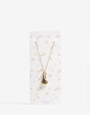 Collares Largos Color Collar Largo Metal Florero - Dorado